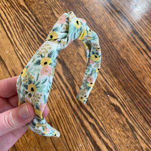 Handmade Rifle Paper Co Fabric headband.